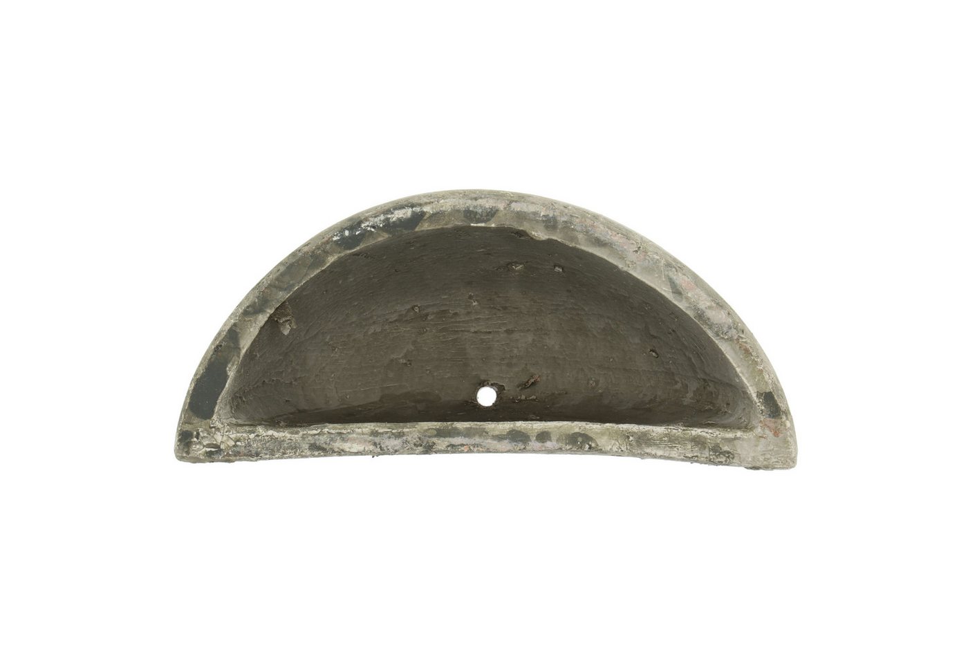 Dekowunder Pflanzschale Aged Ceramic Wand-Pflanzkorb Hängekorb Wand Topf halbrund Landhaus Bild 5