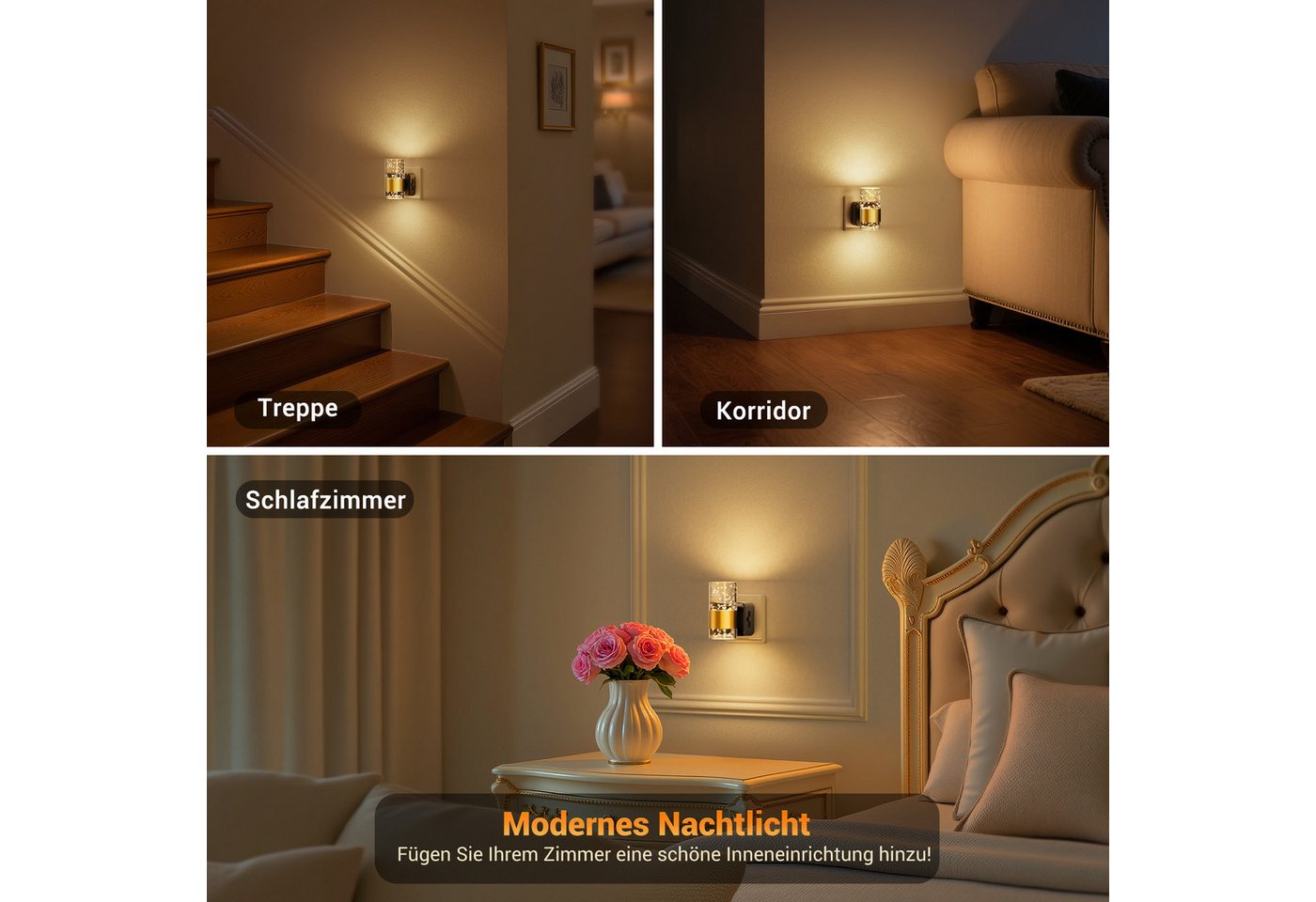 LOHAS-LED LED Nachtlicht LED Nachtlicht Steckdose, zylindrisches Acryl-Nachtlicht Bild 5