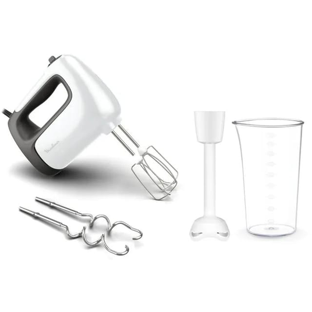 Moulinex Prep'Mix+ 500W Handmixer Weiß Anthrazit