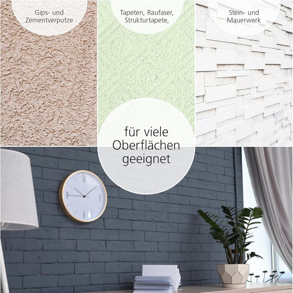 Viva Decor Wandfarbe Wandfarbe edelmatt für Innen, hohe Deckkraft & tropfarm, edelmatt, hochdeckend, tropfarm, geruchsneutral Bild 4
