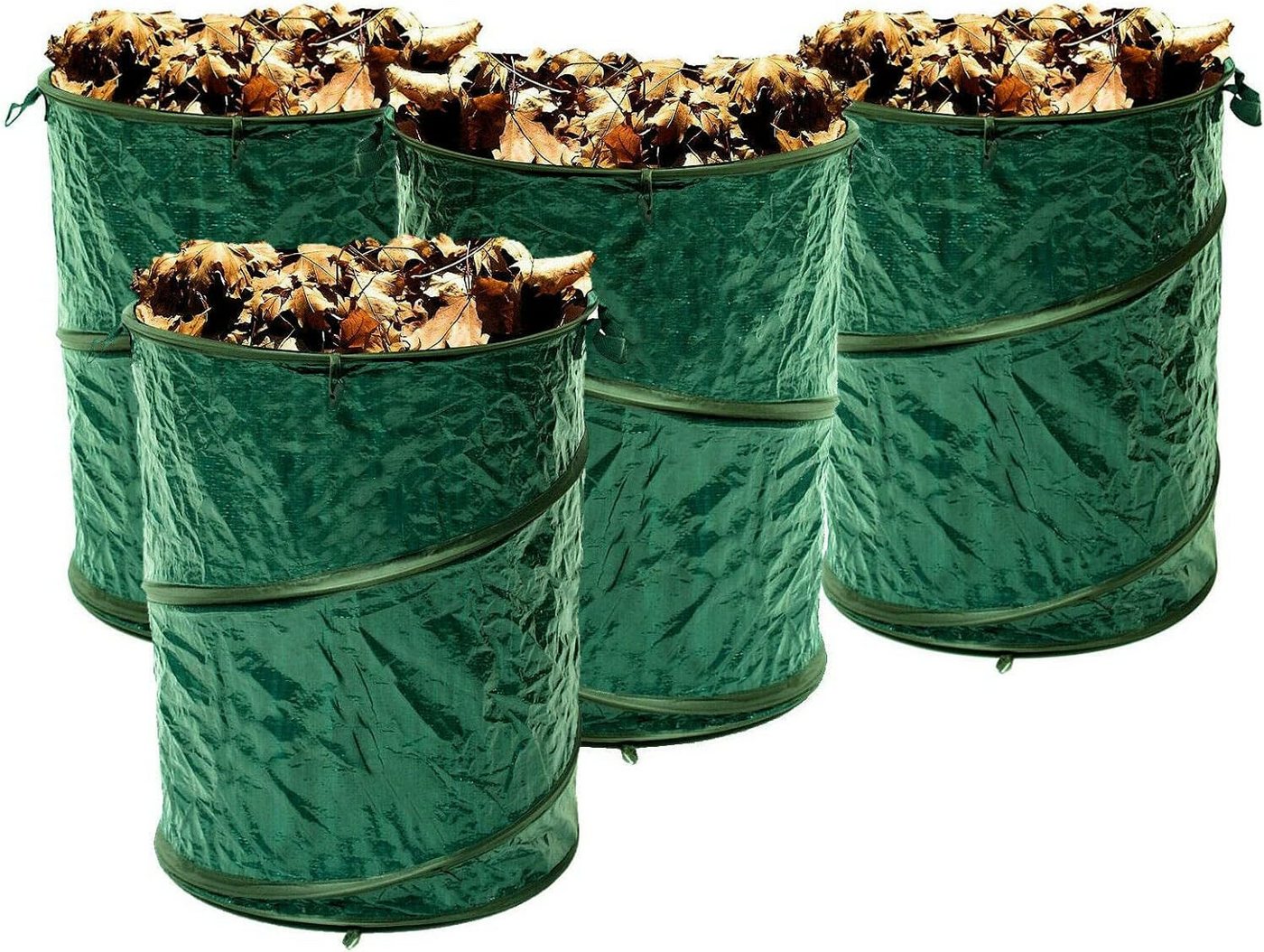 VABIONO Gartensack Gartenabfallsack Pop-Up Gartentasche je 150 Liter – 3 bis 6-er Set, für 150 Ltr., (selbstaufstehend, 4-tlg), kostenloser Versand Bild 2