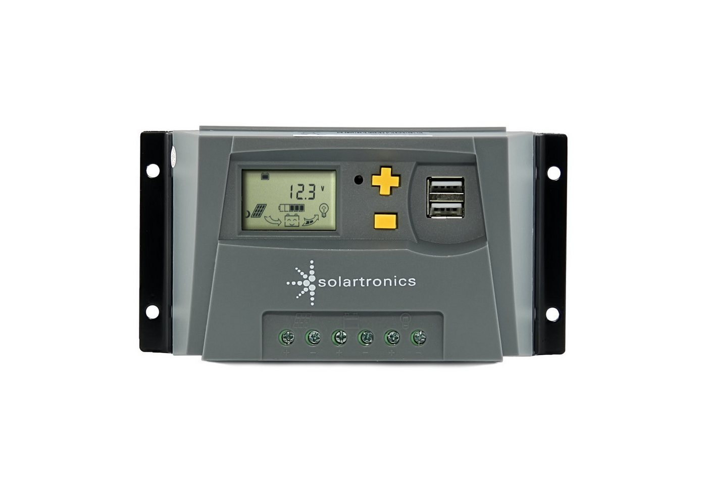 solartronics Solarladeregler 10A - 50A Laderegler Solar 12V 24V, PWM Solarladeregler, LCD Anzeige
