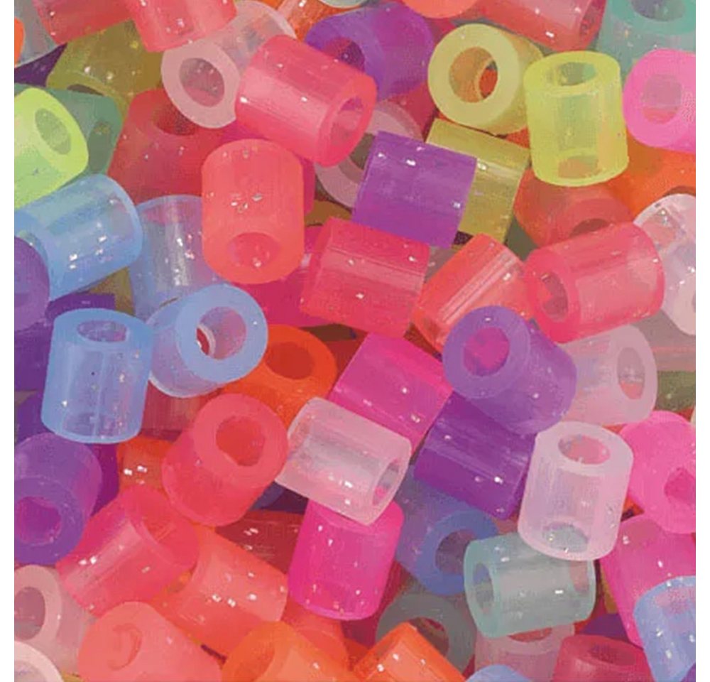 NABBI Bügelperlen Nabbi® Bügelperlen im Eimer, Ø 5mm, 5.000 Stk., Glitter Mix