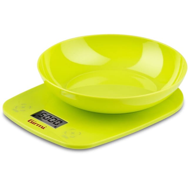 Bilancia cucina elettronica Girmi PS01 con ciotola verde
