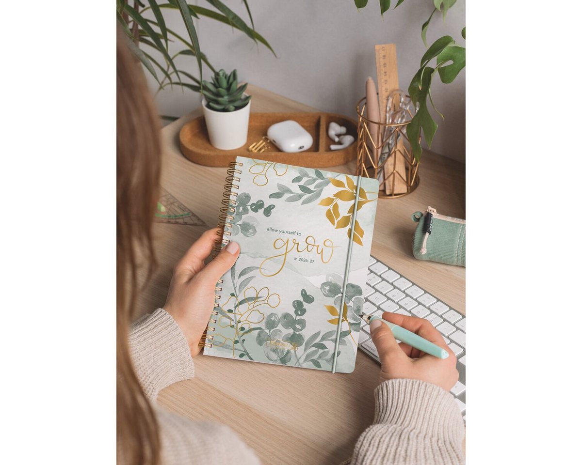 BRUNNEN Buchkalender Schülerkalender A6 1 Woche/2 Seiten Bloom 2026/2027 Bild 5
