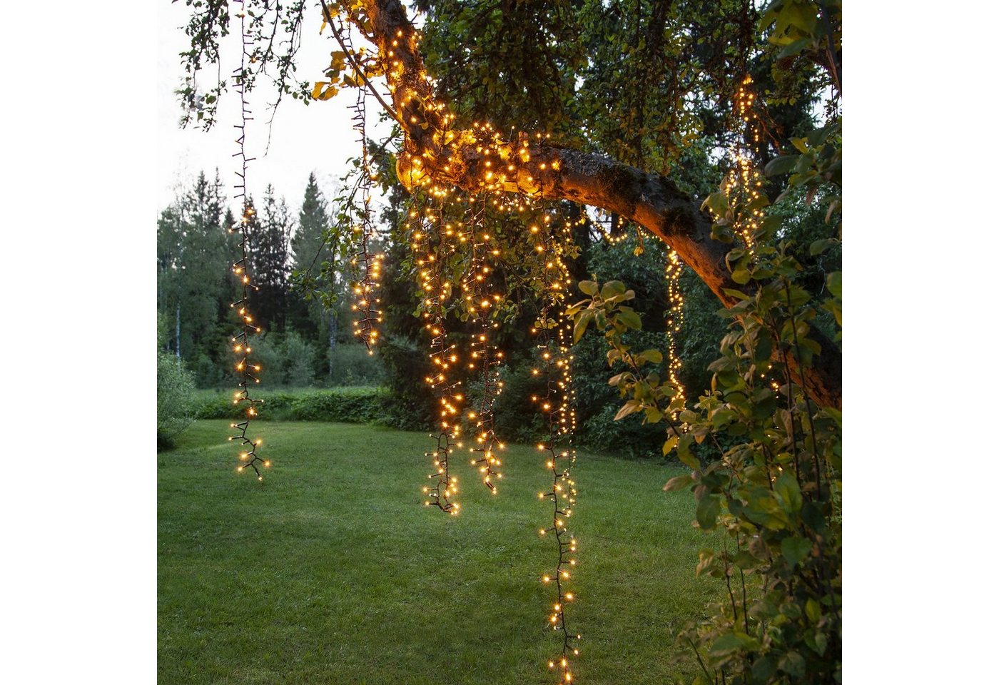 MARELIDA LED-Lichterkette LED Lichterkette Außen IP44 540 bernstein gold warmweiße LED 10,8m, 540-flammig Bild 2
