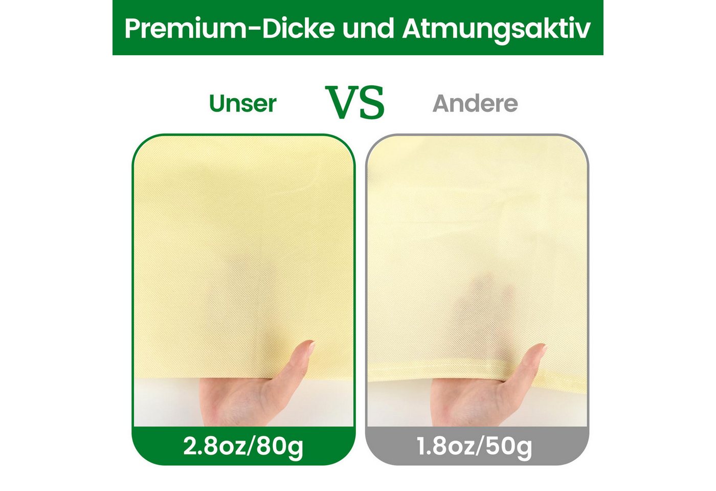 Bundviel Wintervlies 2-Stück-Set: XXL Pflanzen-Frostschutz-Vlies (Bäume, Winterschutz), (1-St) Bild 5