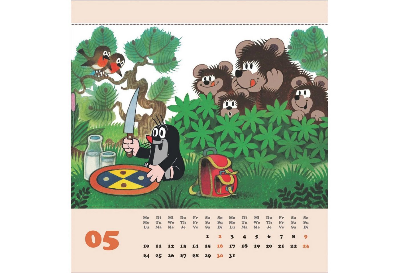 Wandkalender Der kleine Maulwurf 2027 Bild 3