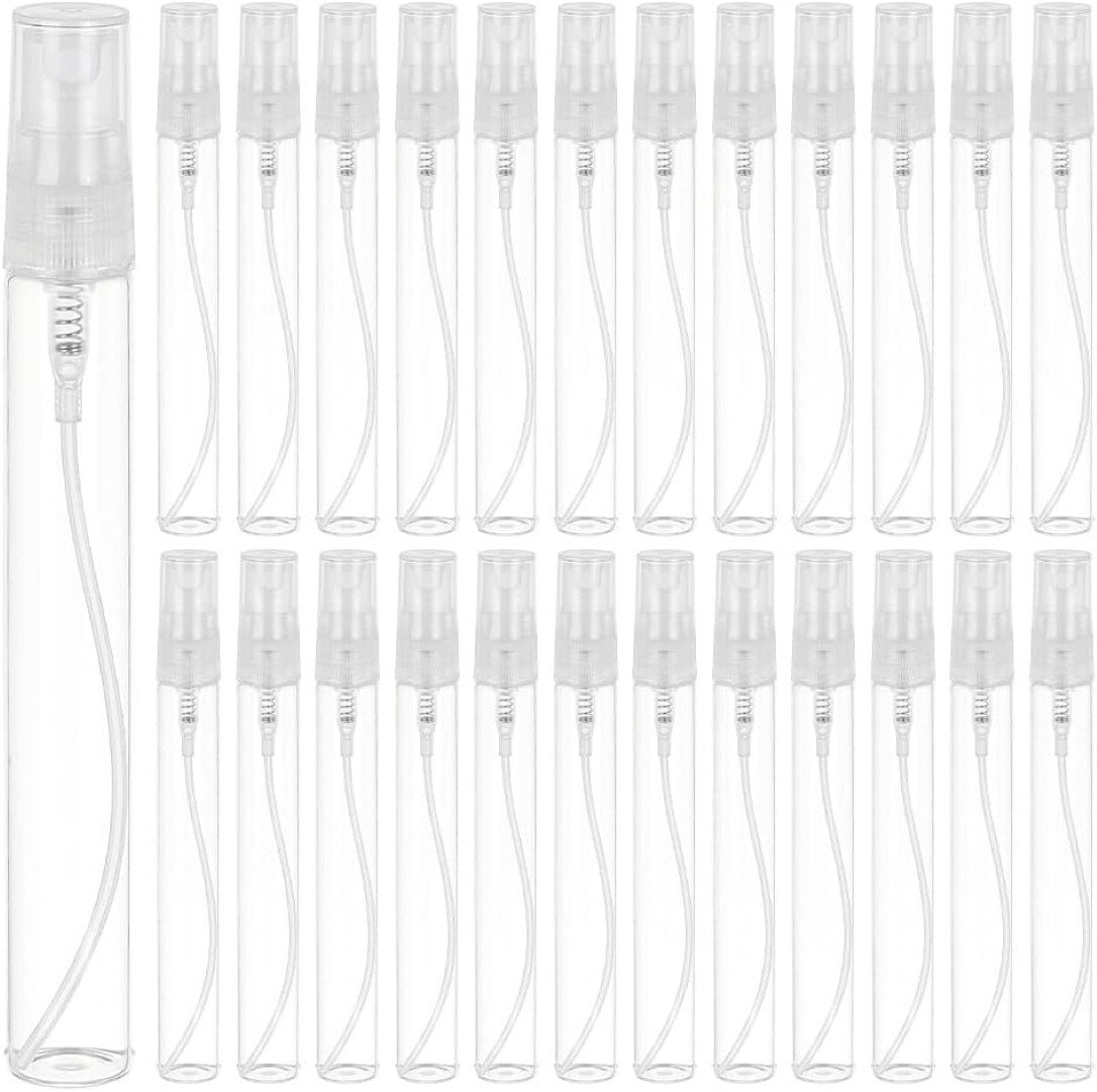 Benecreat Sprühflasche 25er Set Mini Sprühflaschen 10 ml Feinnebel Zerstäuber Glas Reisegröße, (25-teiliges Mini-Sprühflaschen-Set 10 ml für Kosmetik und Parfüm, 25-tlg., 25 Mini-Sprühflaschen mit 10 ml für Kosmetik, Parfüm und Reisen), 25 Mini-Sprühflaschen mit 10 ml, nachfüllbar und kompakt für Reisen Bild 4