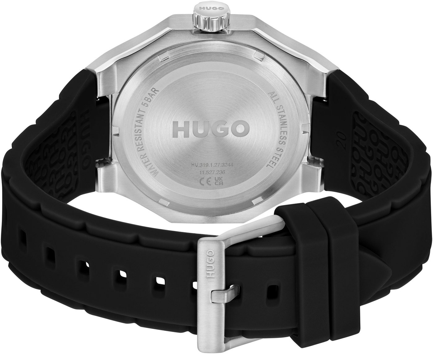 HUGO Multifunktionsuhr #GRAIL SPORT 1530397, Quarzuhr, Armbanduhr, Herrenuhr, Silikonarmband, analog Bild 3