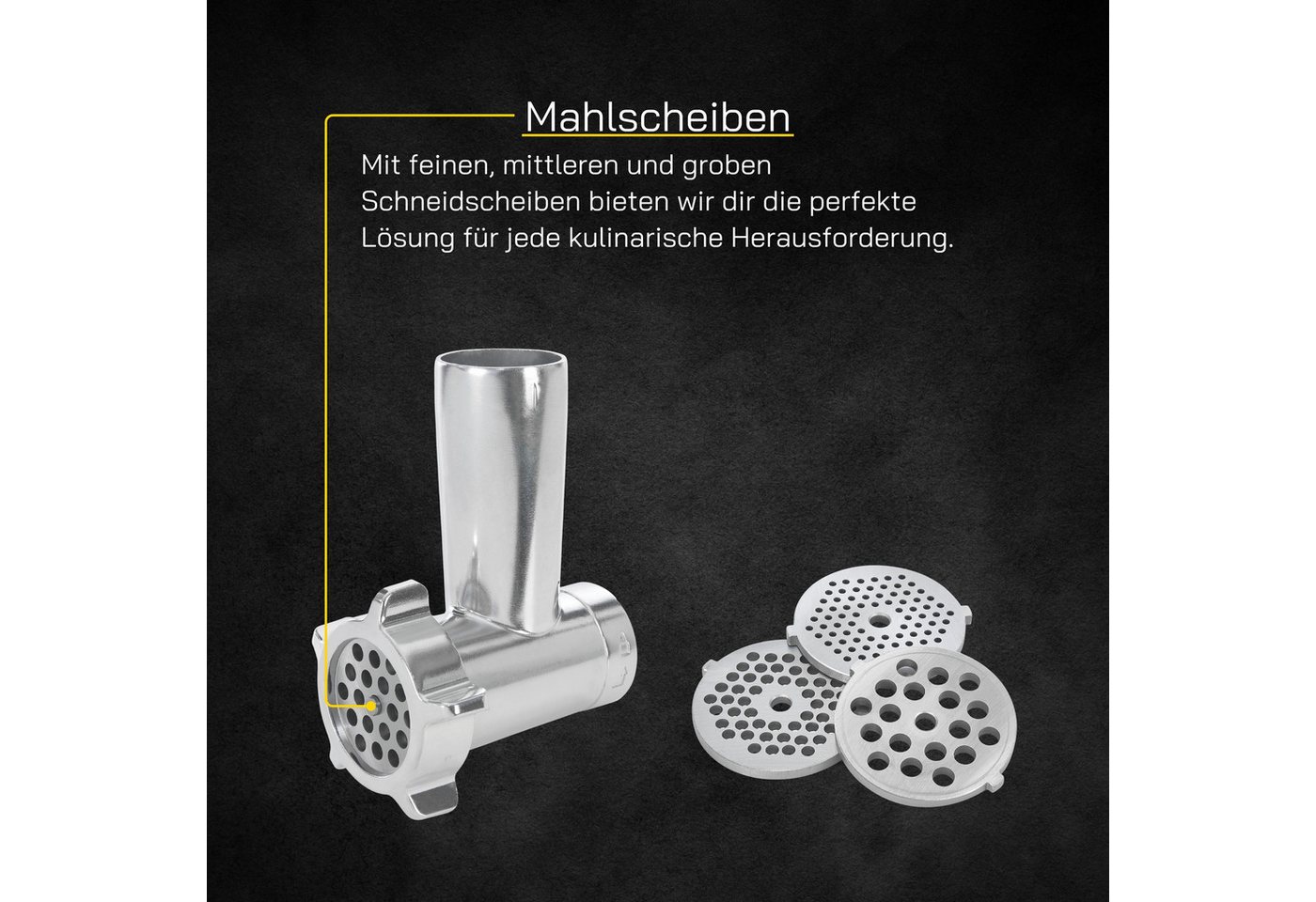 Gutfels Küchenmaschinen Zubehör-Set FAKITCHEN 5010, Zubehör für KITCHEN 5010, Vielseitige Aufsätze – perfekte Ergebnisse für jede Zubereitung