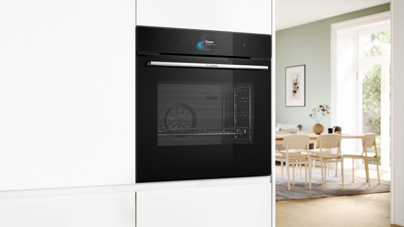 BOSCH Dampfbackofen Serie 8 HSG7384B2, mit Teleskopauszug nachrüstbar Bild 4