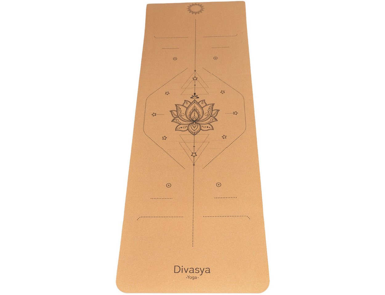 DIVASYA Yogamatte Leichte Yogamatte aus Kork & TPE, rutschfest & dämpfend Bild 5