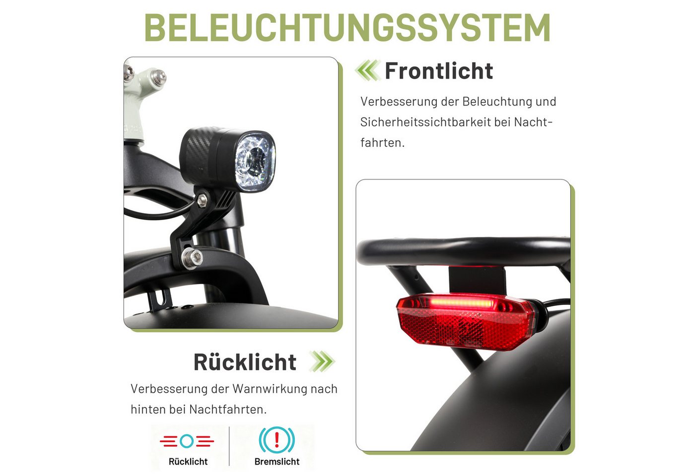 JOBOBIKE E-Bike Klapprad 20 Zoll Fatbike, 120km, Faltbarer Alurahmen, mit Bremslichtfunktion, 7 Gang Shimano, Heckmotor, 720 Wh, (Farbdisplay, Elektrofahrrad für Damen Herren, All-Terrain-E-Bike), Romer, 5 Stufen, 3,0-Zoll-CST-Breitreifen, E-Citybike, Scheibenbremsen Bild 3