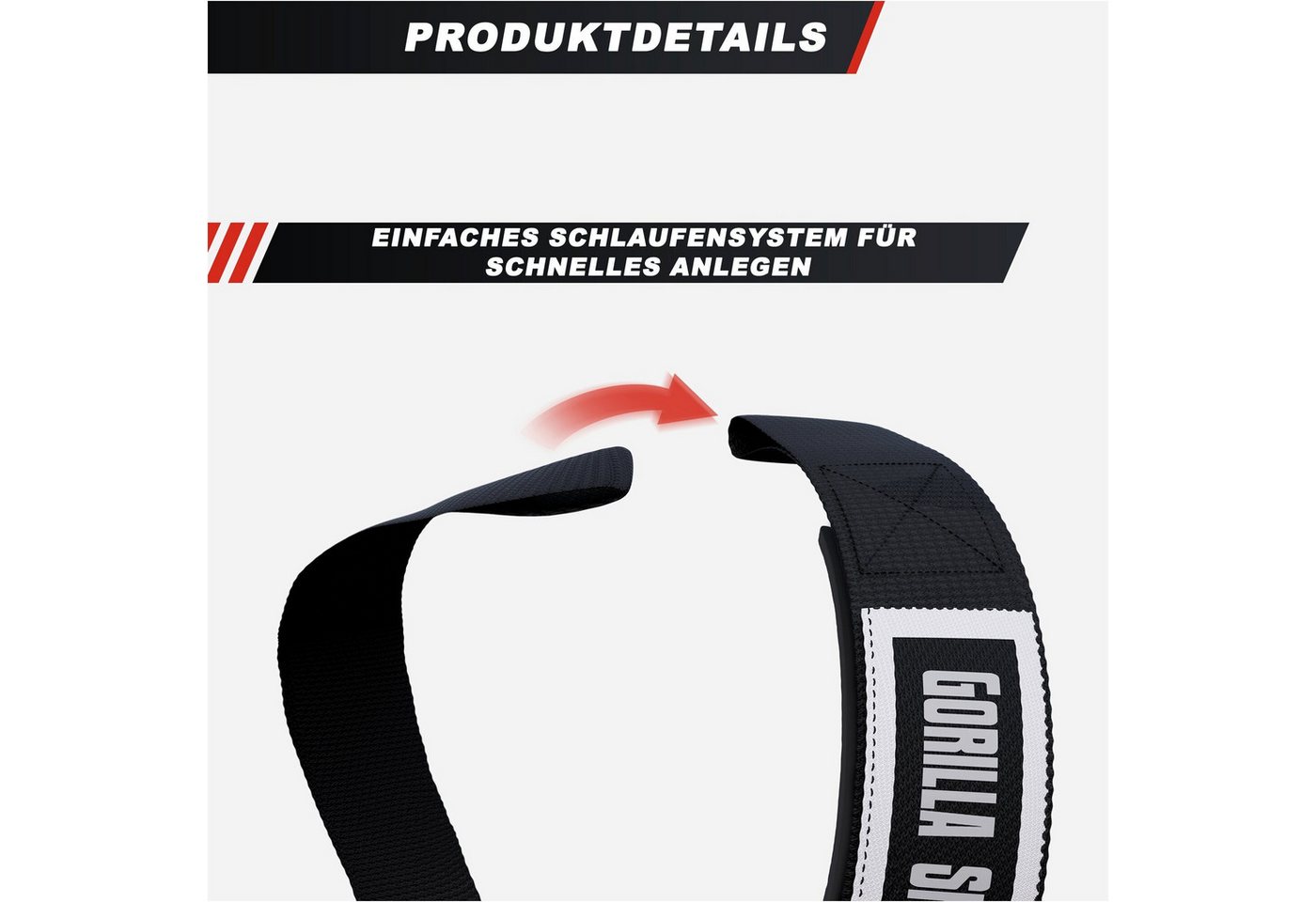 GORILLA SPORTS Trainingshilfe Zughilfen 2er Set Bild 4