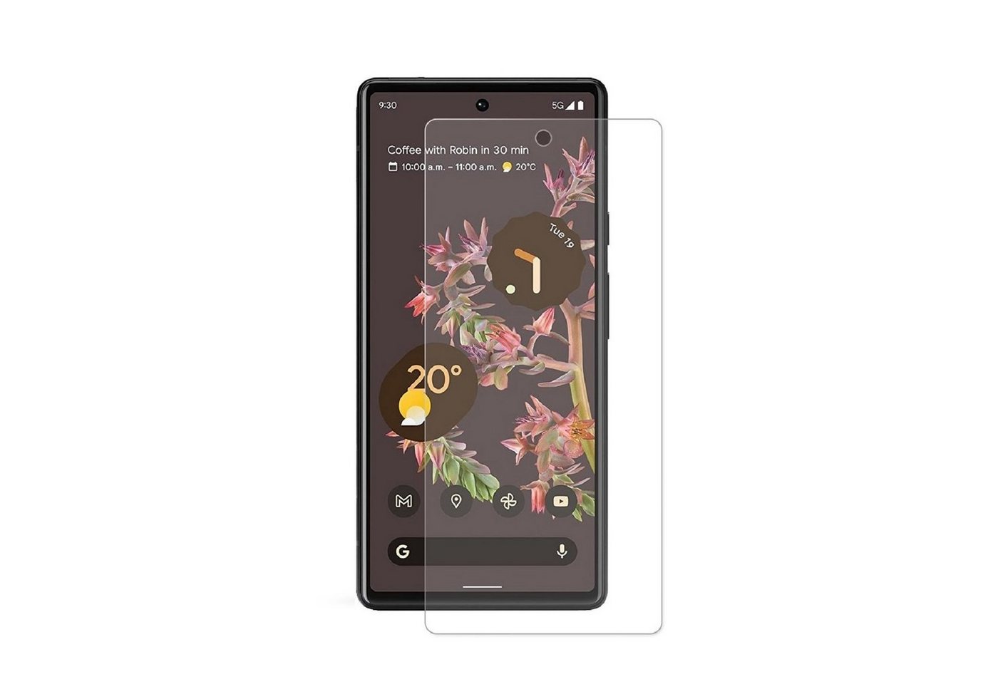 Protectorking Schutzfolie 2x 9H Panzerglas für Google Pixel 7 Displayschutz, (1-Stück, 1-Set), Hoch Quailitative Temperiertes 9H Panzerglas HD ULTRA KLAR