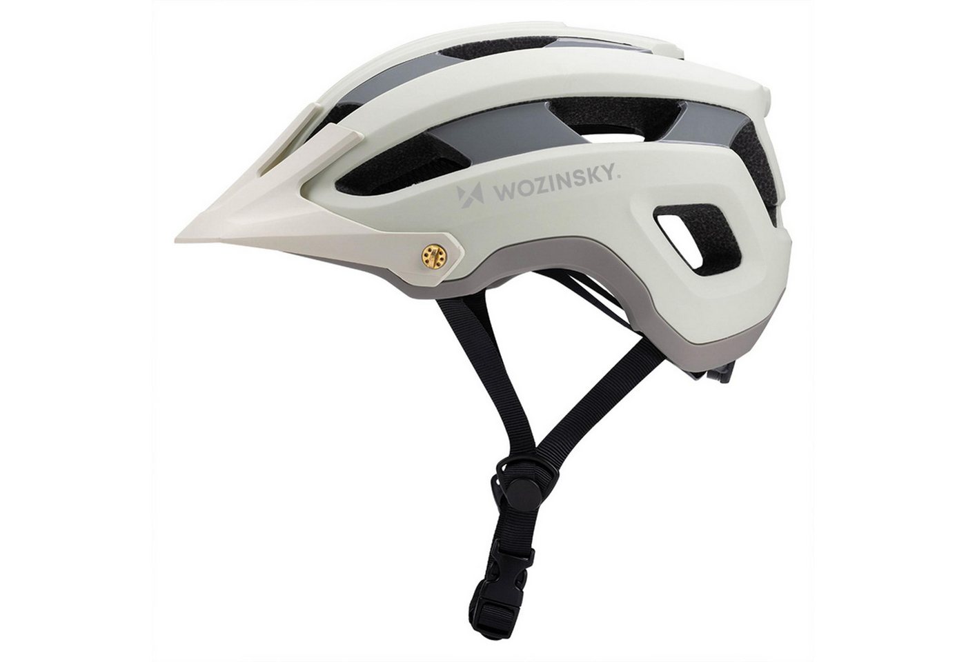 Wozinsky Fahrradhelm HT-001VM Größe L in Creme, Halbschalen Unisex MTB BMX Downhill Schutzhelm Helm Belüftet Leicht Bild 3