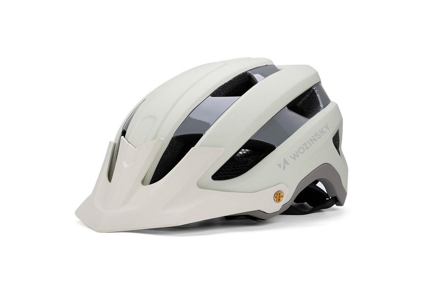 Wozinsky Fahrradhelm HT-001VM Größe L in Creme, Halbschalen Unisex MTB BMX Downhill Schutzhelm Helm Belüftet Leicht Bild 4