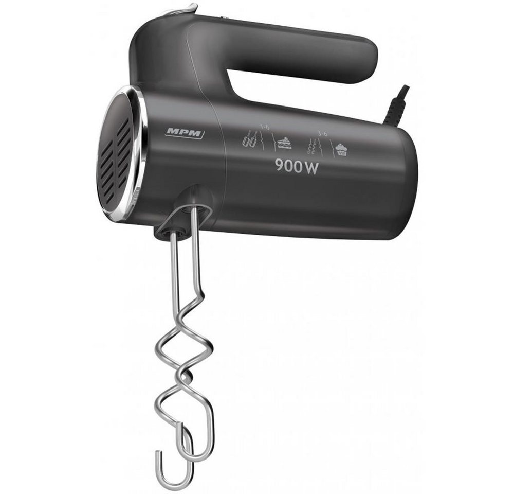 MPM Handmixer MMR-23 Handmixer 900 W, Turbo, 21-cm-Rühreinsätze mit Halter, Spritzarmes Mixen, lange Aufsätze, Aufsatzhalter Bild 3