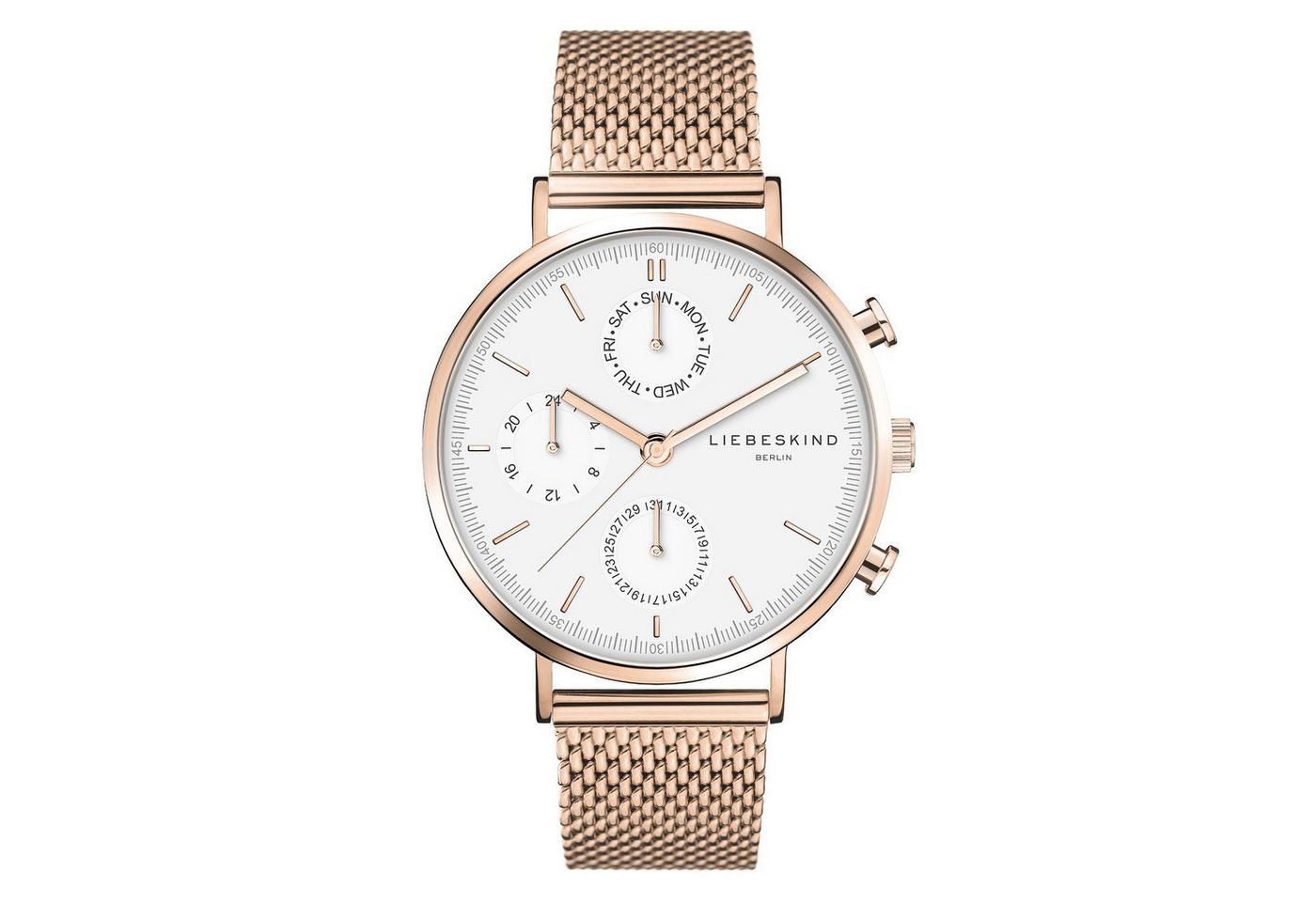 Liebeskind Berlin Multifunktionsuhr The Round Multifunction Edelstahl Bild 5