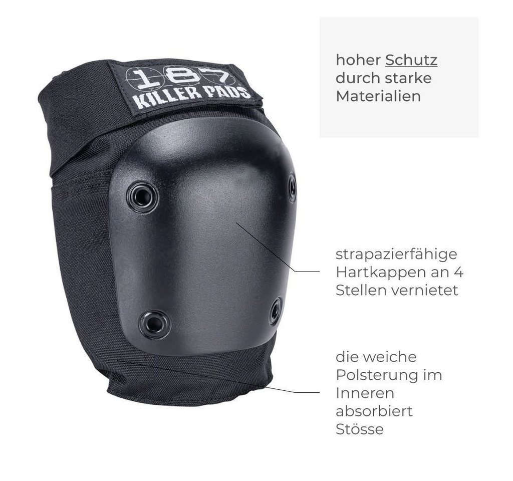 187 KillerPads Protektoren-Set Junior Six Pack (mit Knieschonern, mit Ellenbogenschonern, mit Handgelenkschonern), für Kinder Bild 3