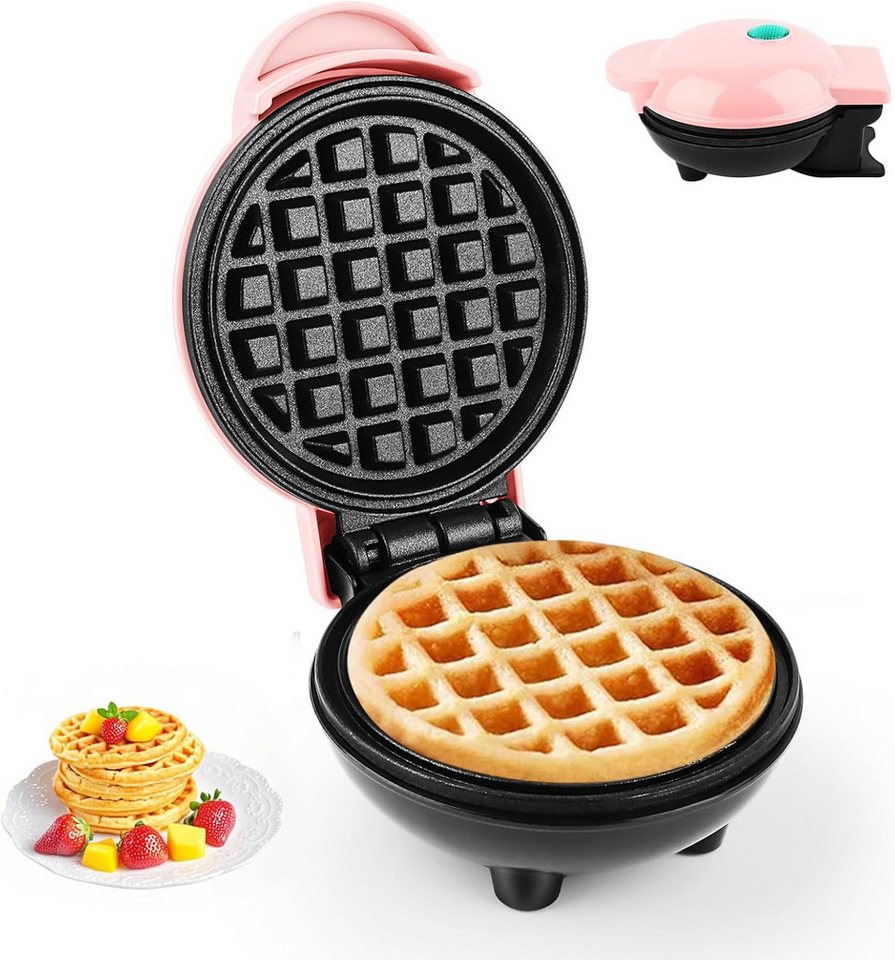 FELIXLEO Waffeleisen Mini Waffeleisen Belgische Waffelmaschine 10 cm 220 V Bild 2