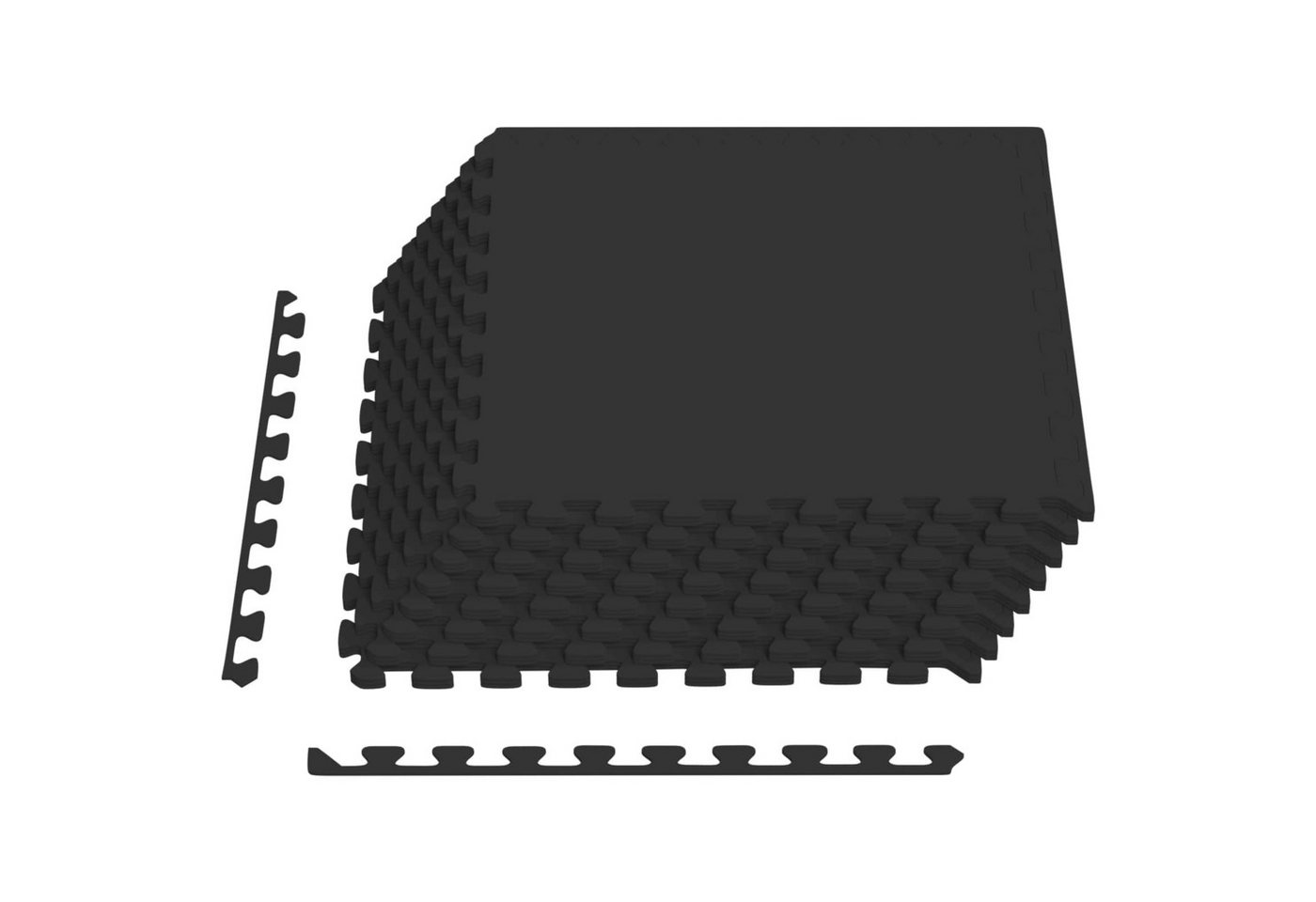 vidaXL Bodenmatte Fußmatten 24 stk. Schwarz 8,64 m² EVA-Schaum (24-St) Bild 3