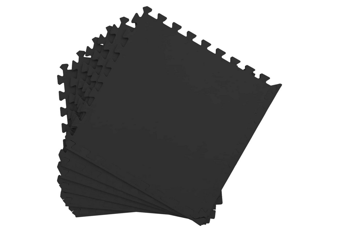 vidaXL Bodenmatte Fußmatten 24 stk. Schwarz 8,64 m² EVA-Schaum (24-St) Bild 4