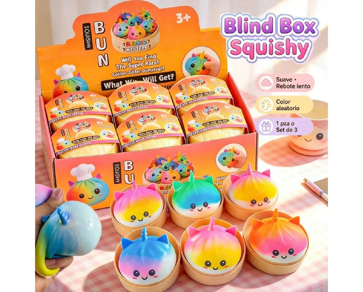 ak tronic Anti-Stress-Ball Squeezy Einhorn Dumplings 8,5cm