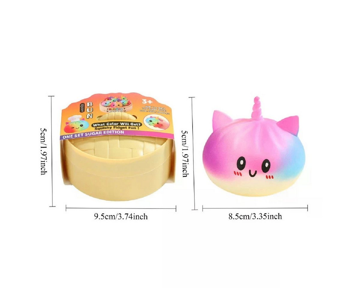 ak tronic Anti-Stress-Ball Squeezy Einhorn Dumplings 8,5cm Bild 4