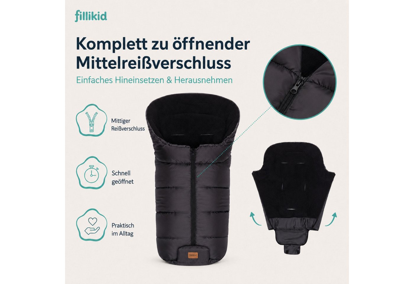 Fillikid Fußsack Winterfußsack Eco BIG Bild 2