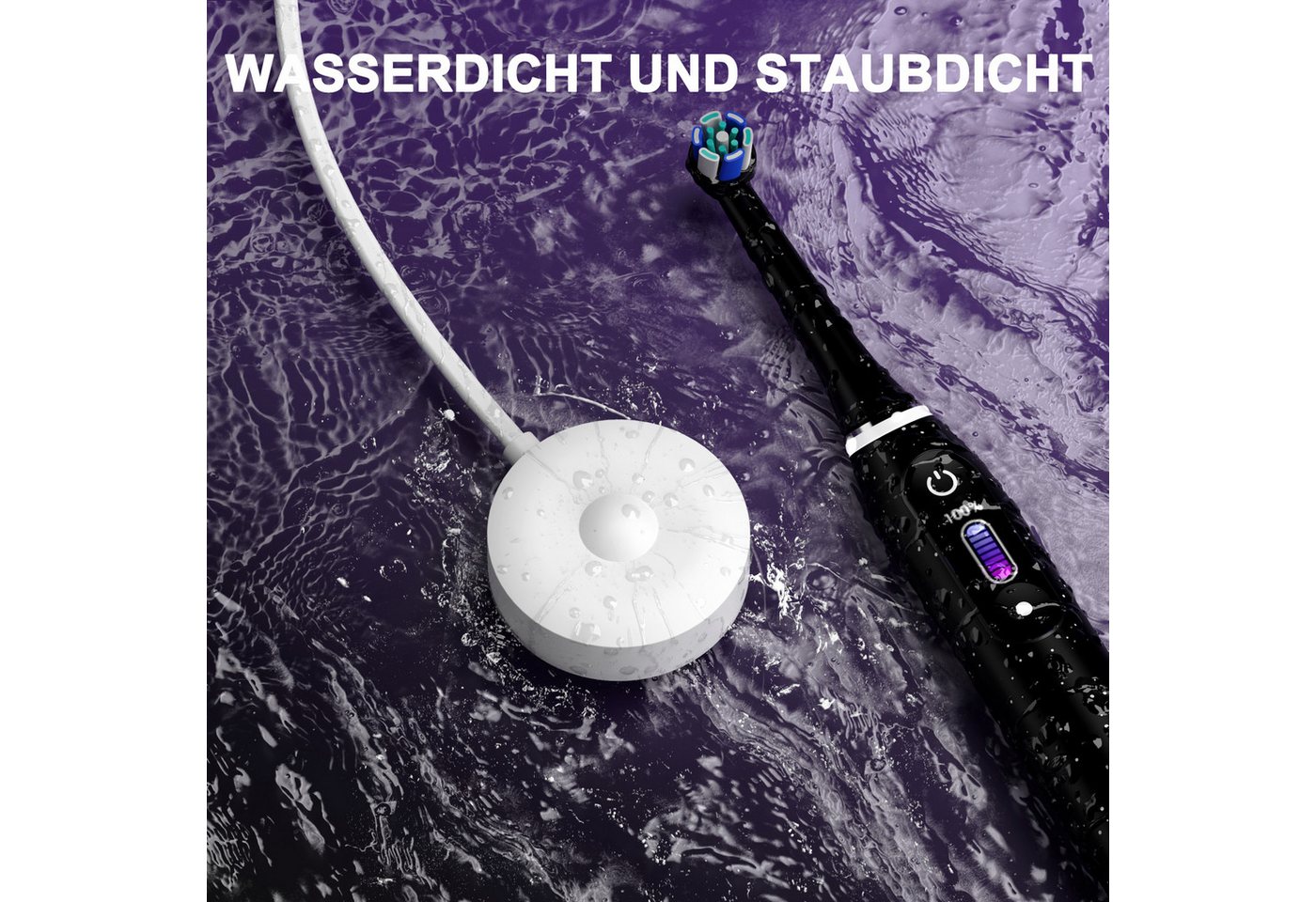 neue dawn Zahnbürste Ladegerät kompatibel mit Braun Oral-B IO8 IO9 IO10 Series Induktions-Ladegerät (1.2M Kable, kompatibel mit Braun Oral-B Series IO8 IO9 IO10)