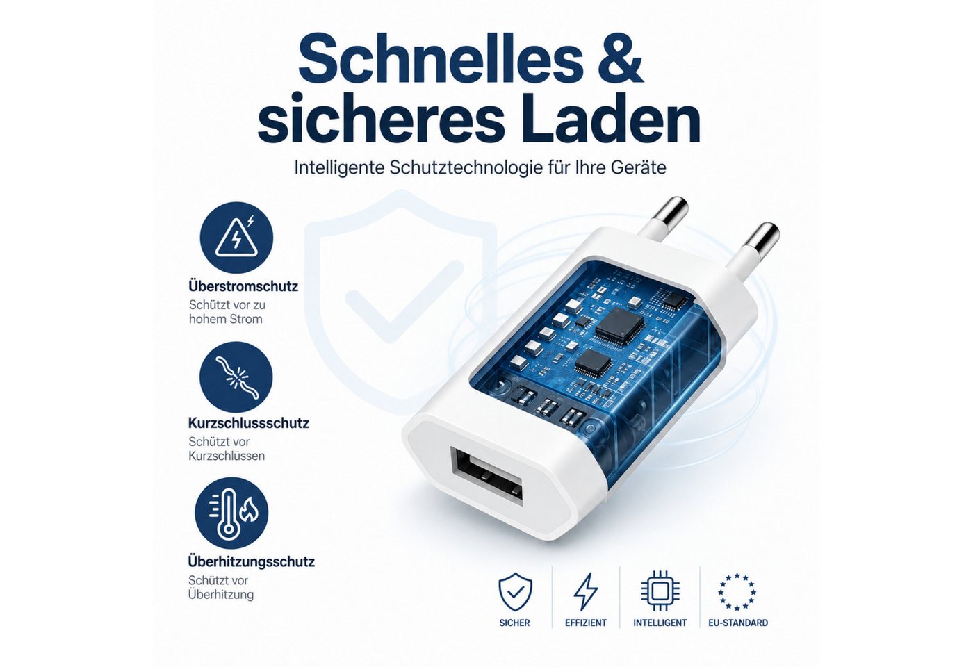 PlugUp Ladegerät mit iPhone USB-C Ladekabel iPhone 15 16 17 Pro Max Air Plus USB-Ladegerät (2000 mA, Set, 2-teiliges Ladeset, Ladegerät mit Lightning Kabel für iPhone 15 16 17 Pro Max Air Plus)