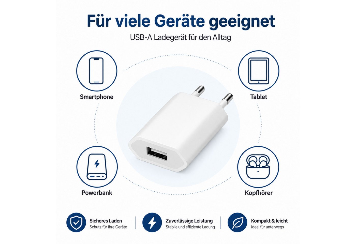 PlugUp Ladegerät mit iPhone USB-C Ladekabel iPhone 15 16 17 Pro Max Air Plus USB-Ladegerät (2000 mA, Set, 2-teiliges Ladeset, Ladegerät mit Lightning Kabel für iPhone 15 16 17 Pro Max Air Plus) Bild 3