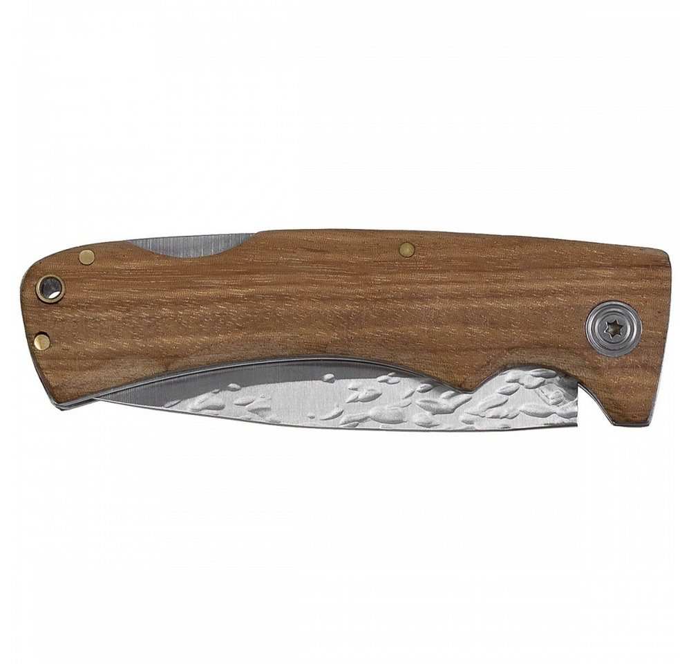 MFH Taschenmesser FoxOutdoor Klappmesser mit Holzgriff und Back-Lock.