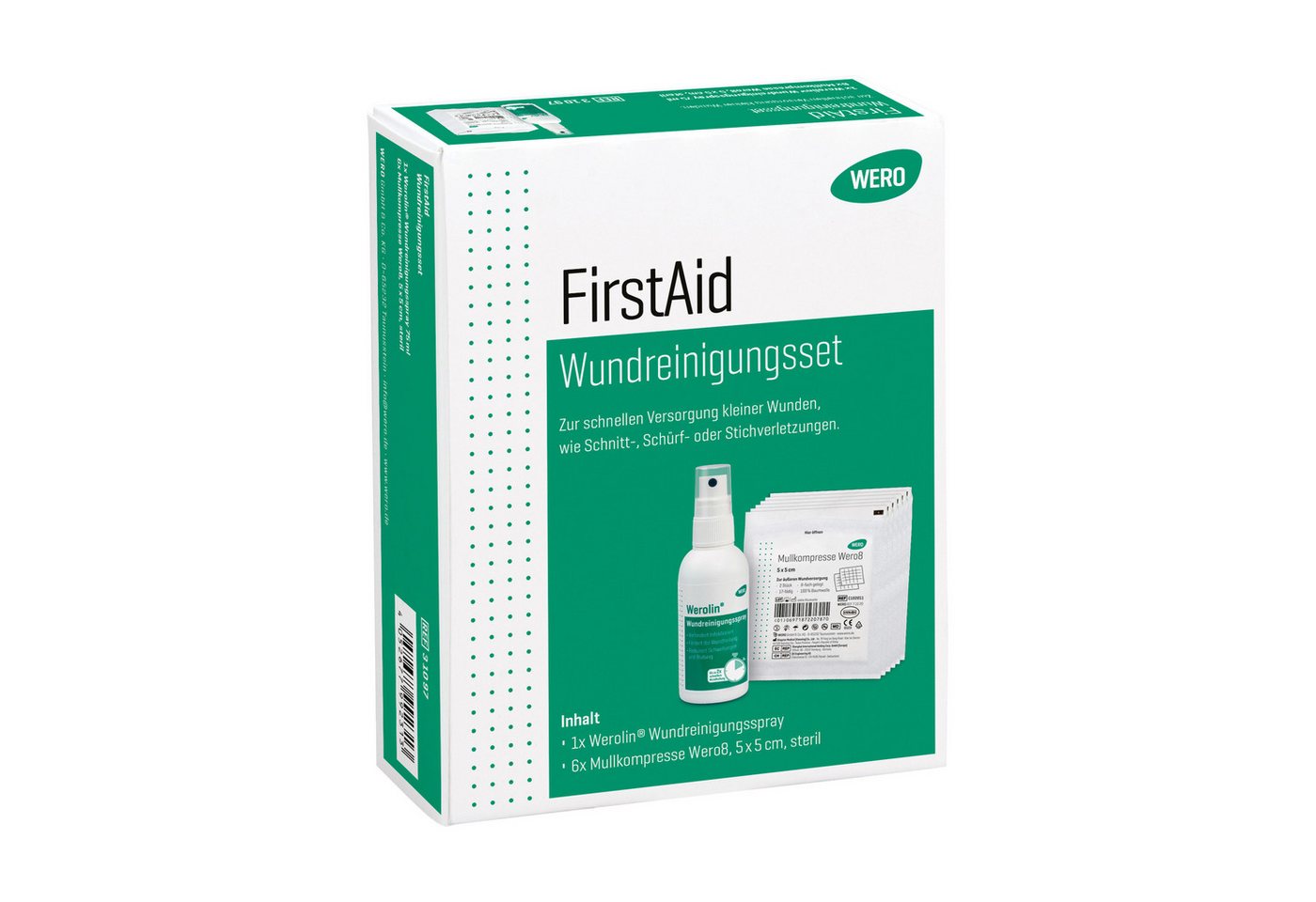 WERO Erste-Hilfe-Set Wundreinigungsset WERO FirstAid - Versorgung kleiner Wunden