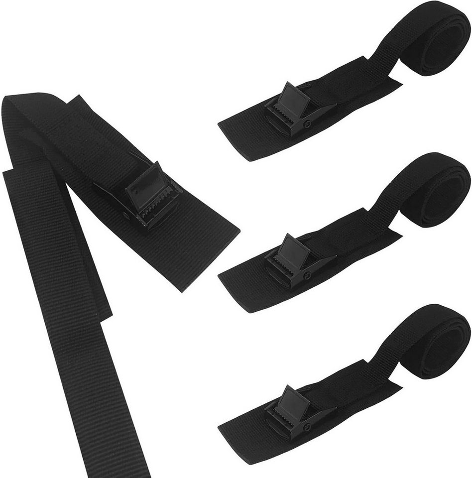 Zengi Spanngurt Kurze Spanngurte 2er-Set aus 40 cm Nylon mit Zink-Schnappverschluss (Set, 2-St., für Fahrrad und Motorrad) Kratzschonend, witterungsbeständig und für sichere Transporte geeignet Bild 3