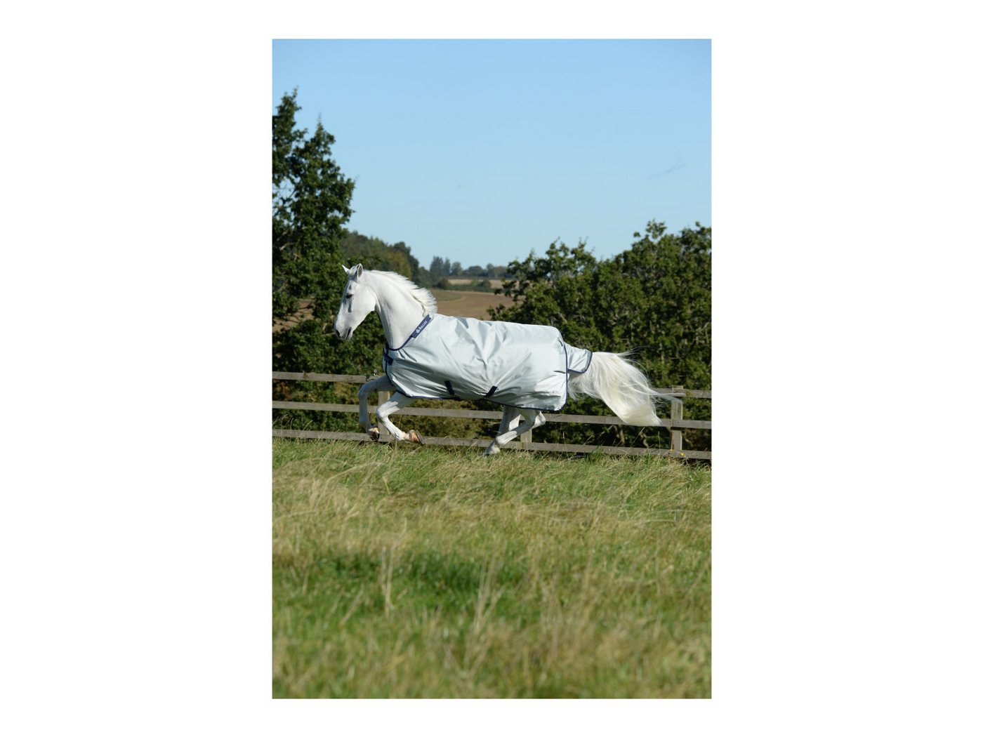 Bucas Ausreitdecke Outdoordecke Power Turnout 0g in Silver