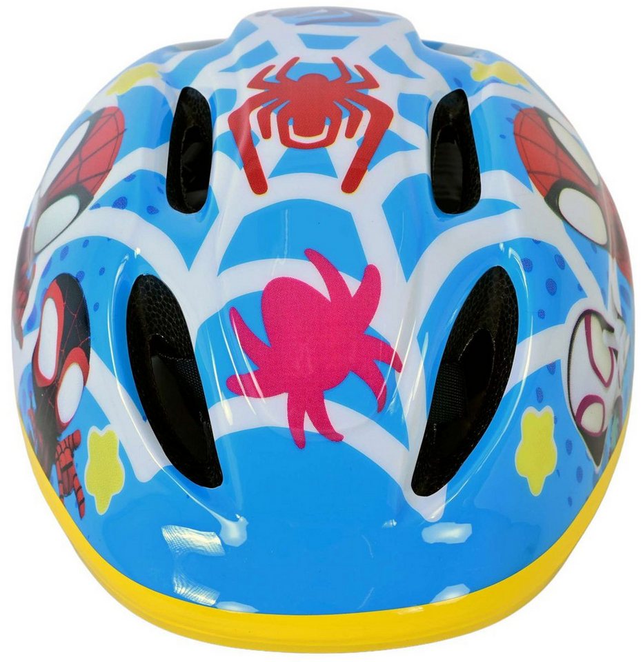 Volare Fahrradhelm Kinder Kinderfahrradhelm Fahrradhelm Helm Marvel Spiderman Spidey 1034, Verstellbarer Kinnriemen, Belüftungsöffnungen, Extra leicht, 52-56cm Bild 5