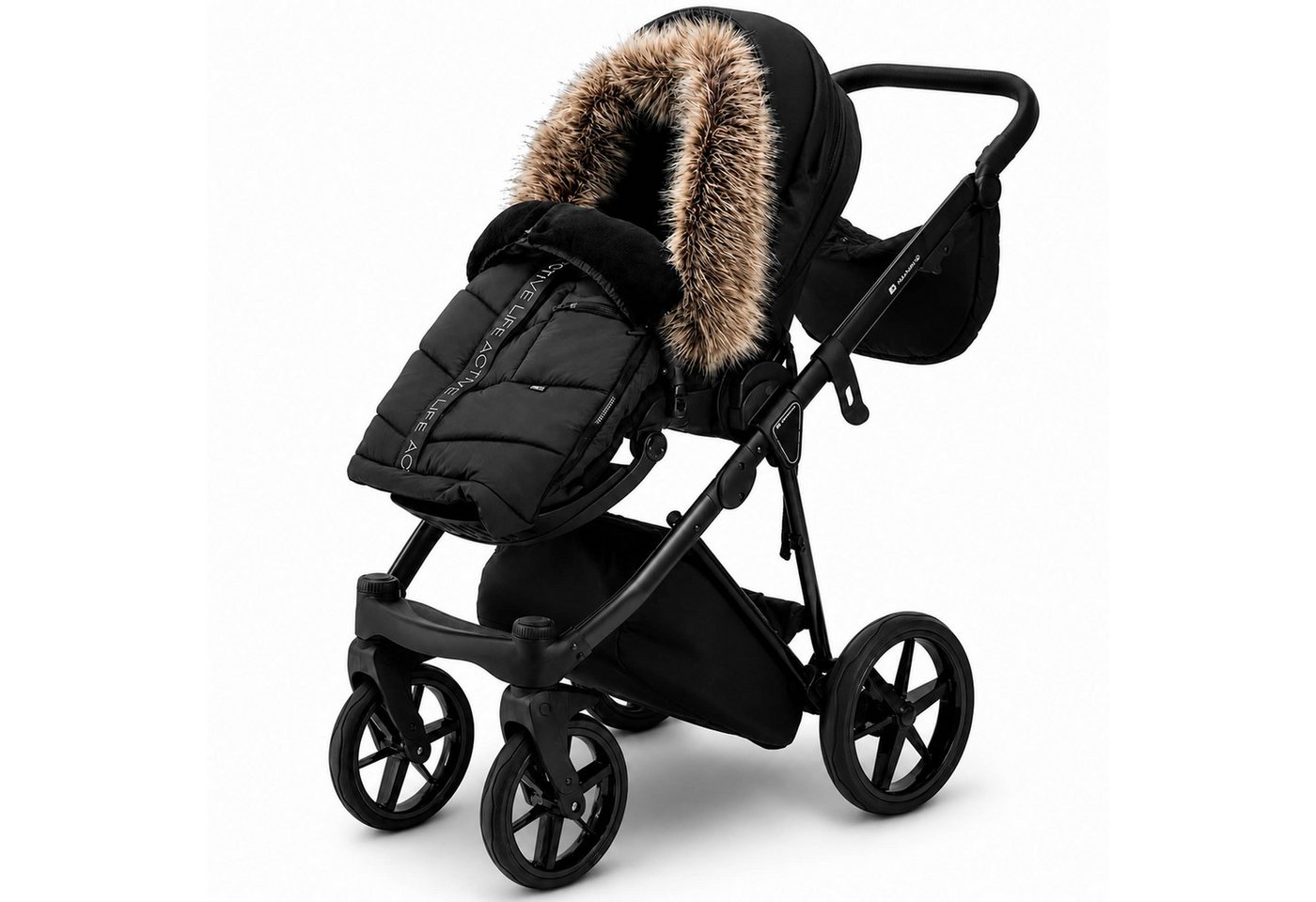 Knirpsenland Fußsack Winterfußsack Kinderwagen EVEREST Wasserabweisend Warm gefüttert, Thermoregulierendes Polar-Fleece-Innenfutter Bild 3