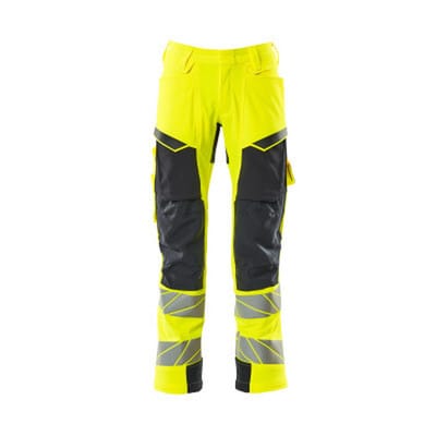 Hose mit Knietaschen 19079-511-17010 Gr. 82C44 hi-vis gelb/schwarzblau - Mascot