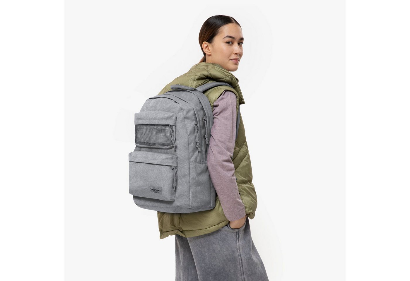 Eastpak Freizeitrucksack DBL OFFICE, Freizeitrucksack, Laptoprucksack, Schulrucksack mit 17" Laptopfach