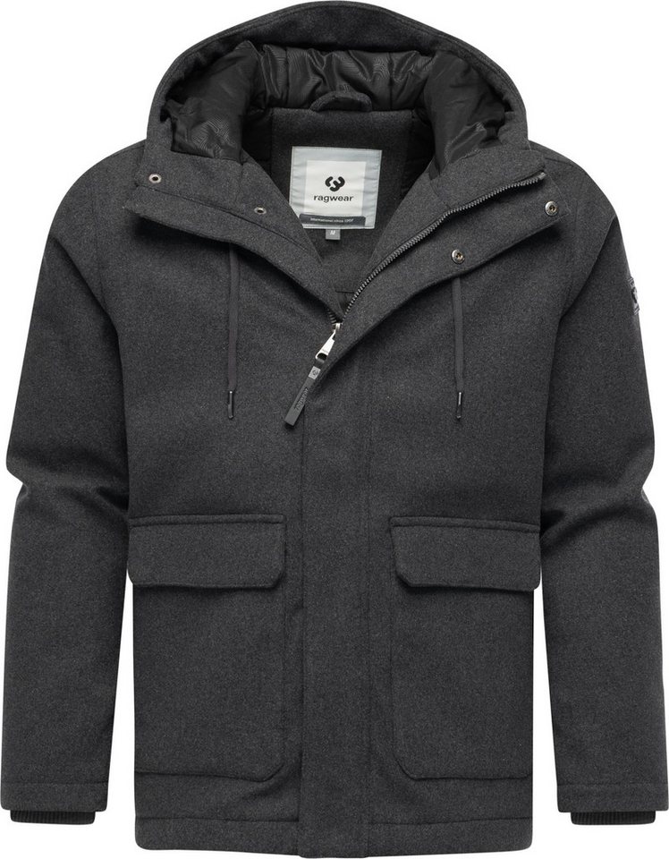 Ragwear Outdoorjacke Mr Them Felt YOUMODO Warmer Herren Wollmantel mit großen Pattentaschen Bild 4