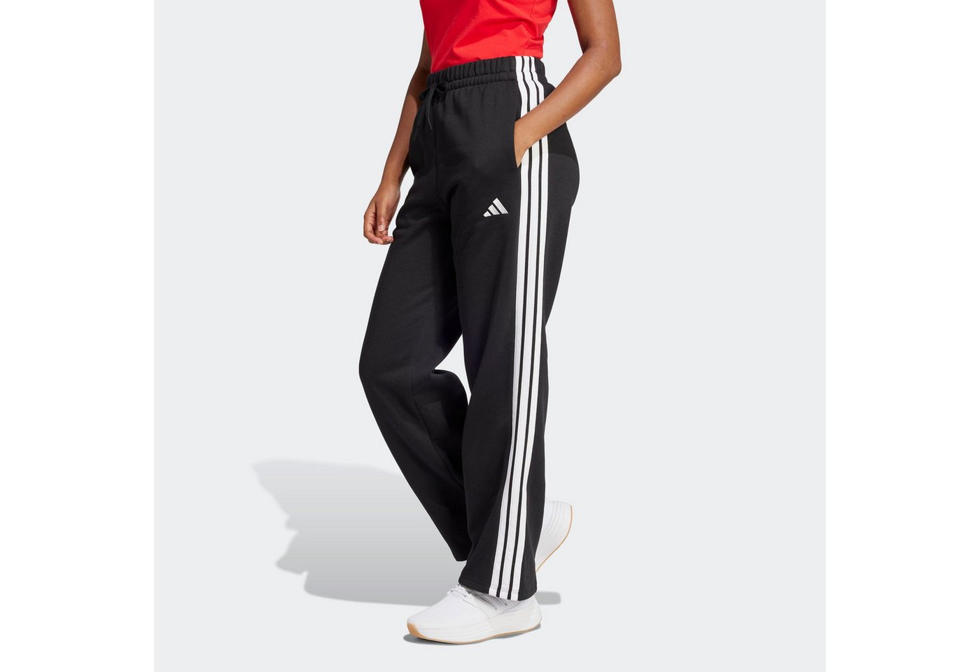 adidas Sportswear Sporthose ESSENTIALS 3-STRIPES OPEN HEM FLEECE (1-tlg) Weiteres Detail