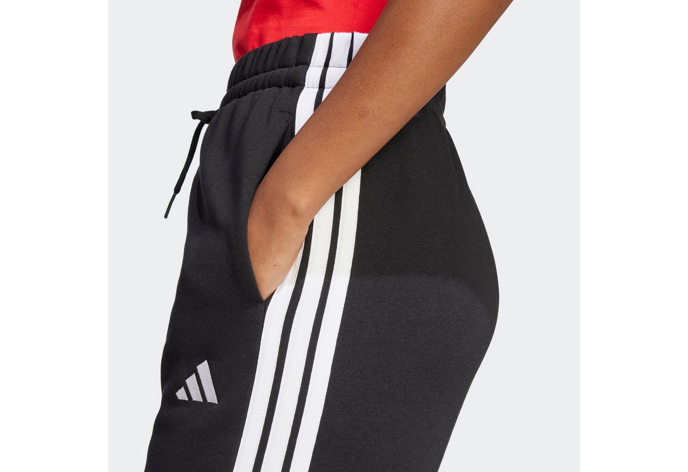 adidas Sportswear Sporthose ESSENTIALS 3-STRIPES OPEN HEM FLEECE (1-tlg) Weiteres Detail Bild 5