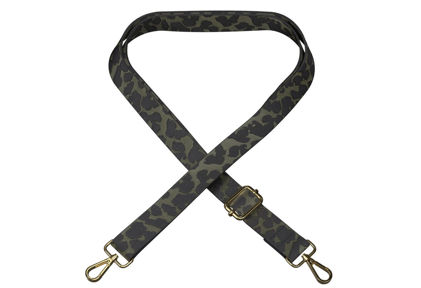 EAZY CASE Schulterriemen Ersatz Taschenriemen Boho Style Breiter Umhängeriemen für Umhängetaschen – Dunkelgrün Camouflage Bild 4