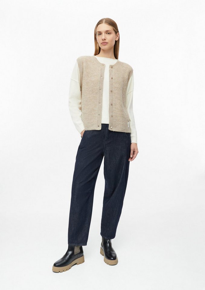 s.Oliver Funktionsweste Strickjacke Strickweste aus Alpakamix Bild 5