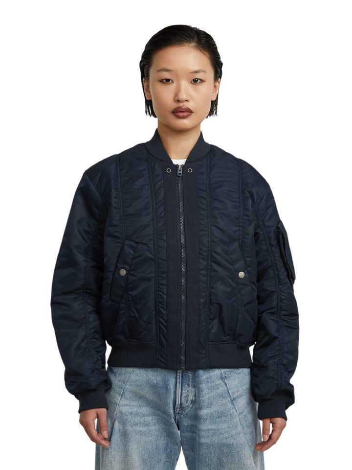 G-STAR Outdoorjacke blau,Casual,Polyamid,Strukturiert,Collegekragen,Lang,Regular Fit Bild 4