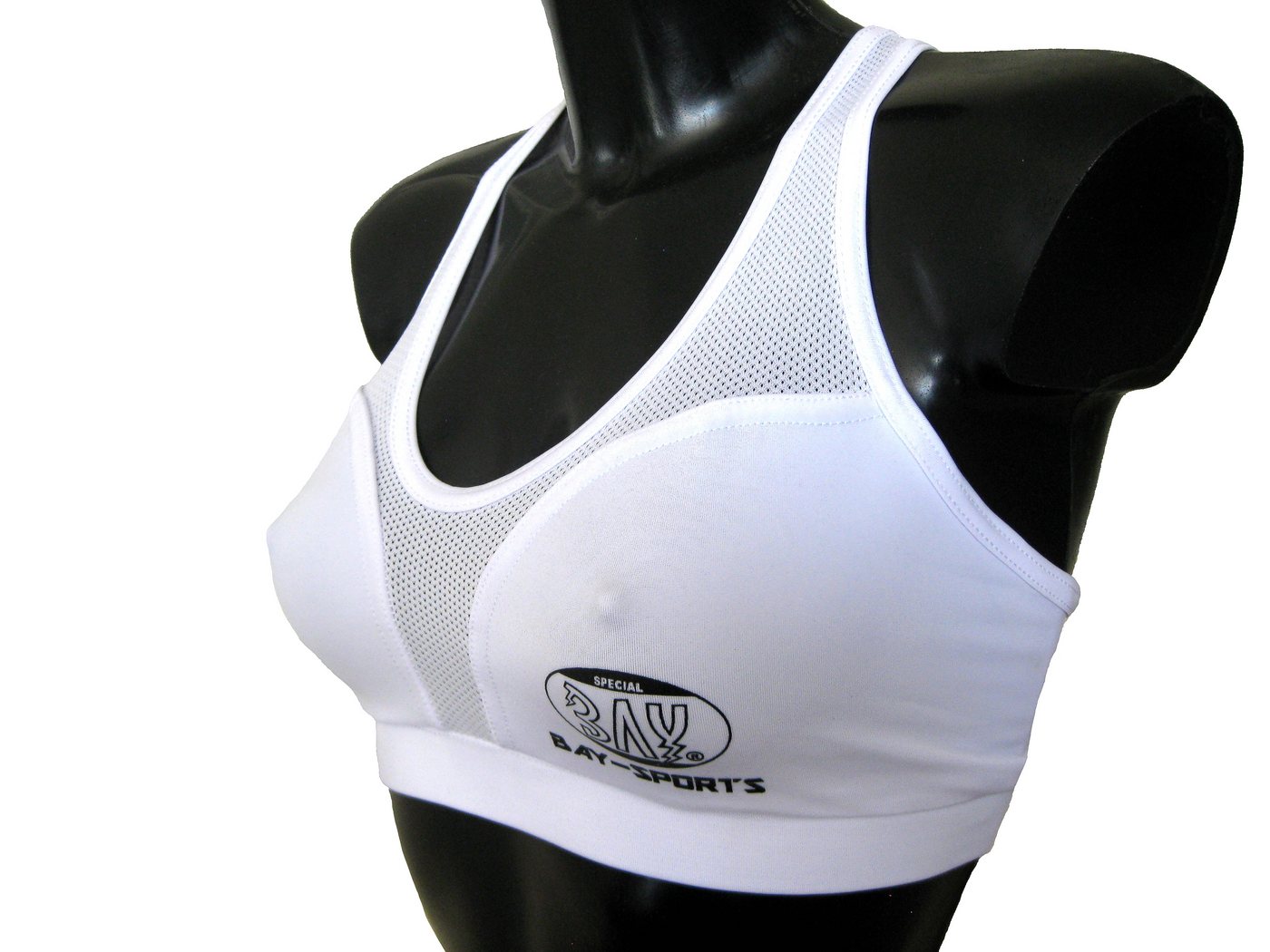 BAY-Sports Set: Sport-Bustier Oberteil Brustschutz Topp Tang Top für Damen Brustschutz Schalen Guard Sport BH mit Taschen zum Einstecken von Schutzschalen Bild 5