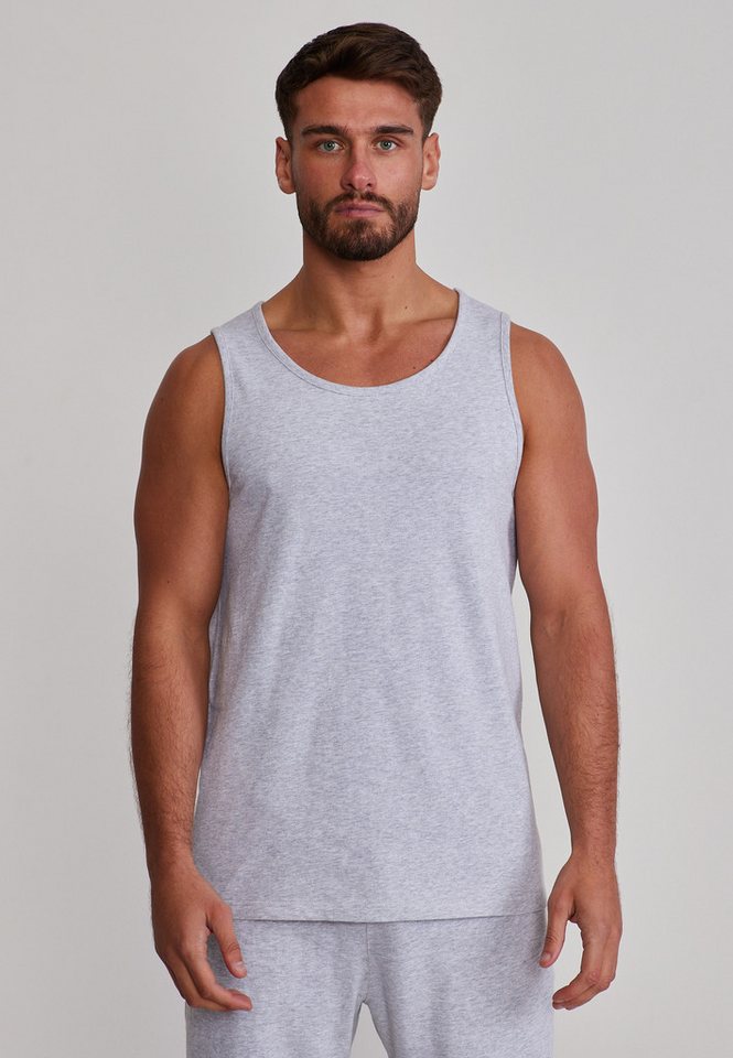 Siksilk Sweatanzug SikSilk Herren Grau Marl Vest and Shorts Set
